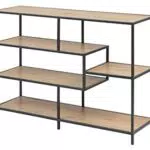 AC Design Furniture Jörn Asymmetrisches Bücherregal mit 4 Ablagen