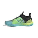 Adidas Damen Adizero Ubersonic 4 W Clay Shoes-Low, Core Black/FTWR White/Pulse Lime