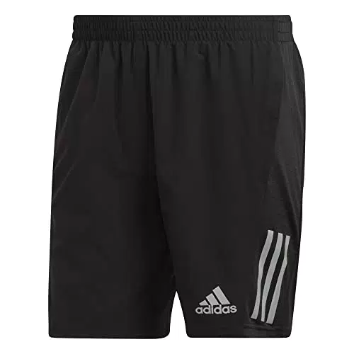 Adidas H58593 OWN The Run SHO Shorts Men's Black/Reflective Silver L 7"