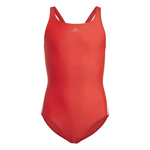 adidas Mädchen Fit Suit 3s Y Badebekleidung, / Weiß