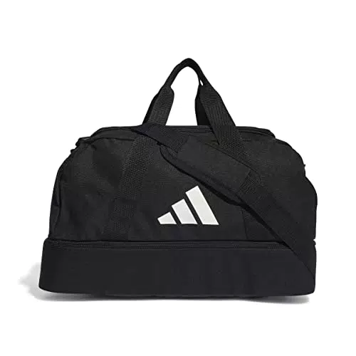 Adidas Unisex Duffel Tiro League Duffel Bag Small, Black/White