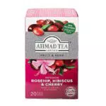 Ahmad Tea - Rosehip, Hibiscus & Cherry - Früchte- und Kräutertee ohne Koffein - Hagebutte