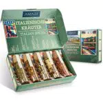AMARI Italienische Kräuter Gewürze Set 5 erlesene Gewürzmischungen Geschenkset Gewürze Italien Pasta Pizza Grill Gewürzset Grillgewürze grillen Gewürzbox