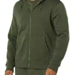Amazon Aware Herren Fleece-Kapuzenpullover mit Durchgägigem Reißverschluss