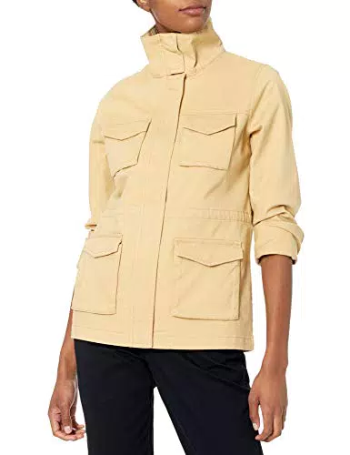 Amazon Essentials Damen Arbeitsjacke, Khakibraun, M