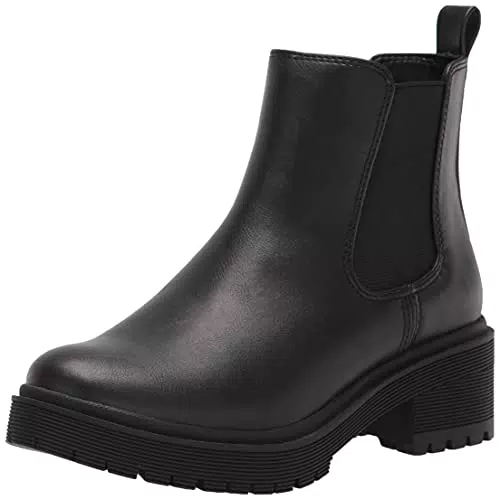 Amazon Essentials Damen Chelsea-Kampfstiefel, Schwarz