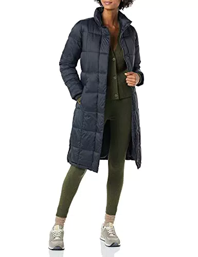 Amazon Essentials Damen Leichter, gesteppter Mantel mit längerer Länge