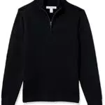 Amazon Essentials Herren Soft-Touch-Pullover mit Viertelreißverschluss und Langen Ärmeln