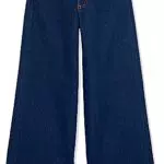 Amazon Essentials Mädchen Jeans mit Weitem Bein, Dunkles Indigo