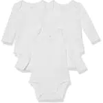 Amazon Essentials Unisex Baby Langärmliger Body aus Baumwoll-Stretchjersey