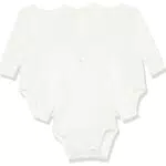 Amazon Essentials Unisex Baby Langärmliger Body aus Baumwolle mit seitlichen Druckknöpfen