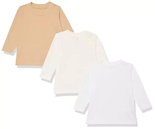 Amazon Essentials Unisex Baby Langärmliges T-Shirt aus Bio-Baumwolle