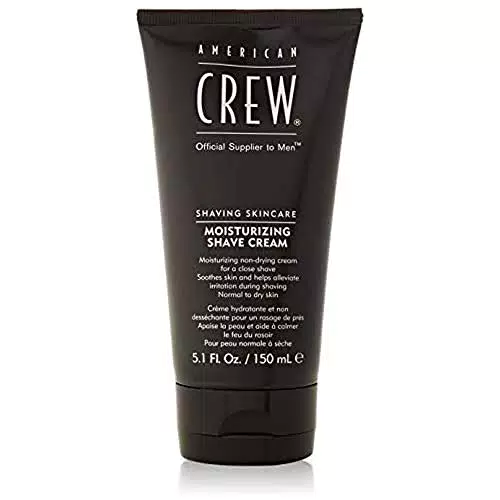 AMERICAN CREW Moisturizing Shave Cream, 150 ml, schäumende Rasiercreme mit Avocado-Öl & Aloe vera