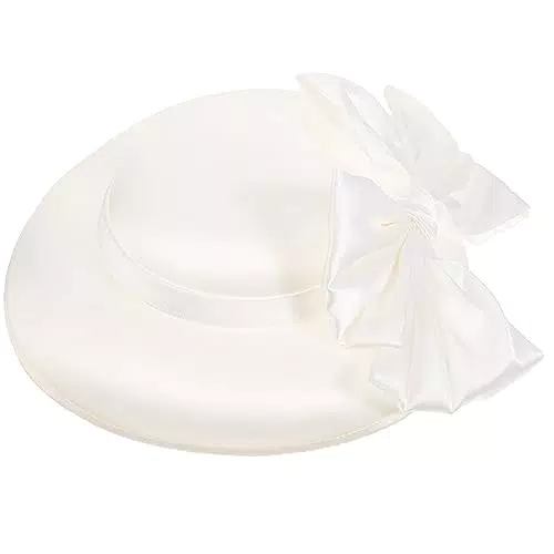 Amosfun Frauen Derby Hut Vintage Kirche Fascinator Hut Vintage Hochzeit Hut Cocktail Halloween Party Mütze