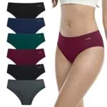 Anqier Unterhosen Damen, 6er Pack Baumwolle Pantys Atmungsaktiv Slips Damen Bequeme Hipster Frauen Unterwäsche