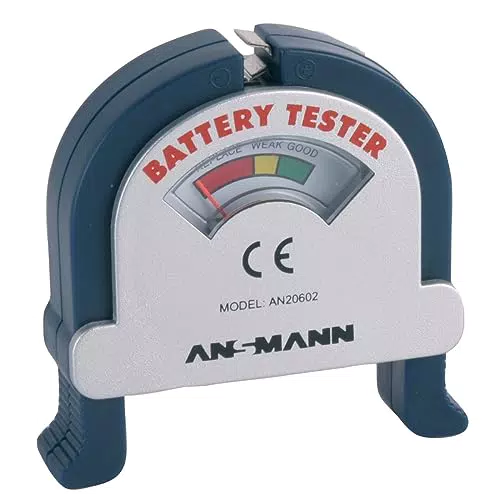 Ansmann Battery Tester für Knopfzellen und Rundzellen