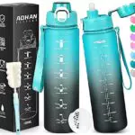 AOHAN Trinkflasche Sport 1l, Wasserflasche Tritan BPA-Frei