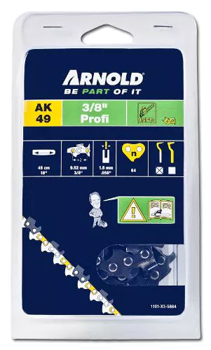 Arnold Sägekette 3/8 Zoll Profi, 1.5 mm, 64 Treibglieder