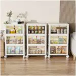 ARSTPEOE 30L x 3 Organisation und Aufbewahrung Stapelbare mit Deckel