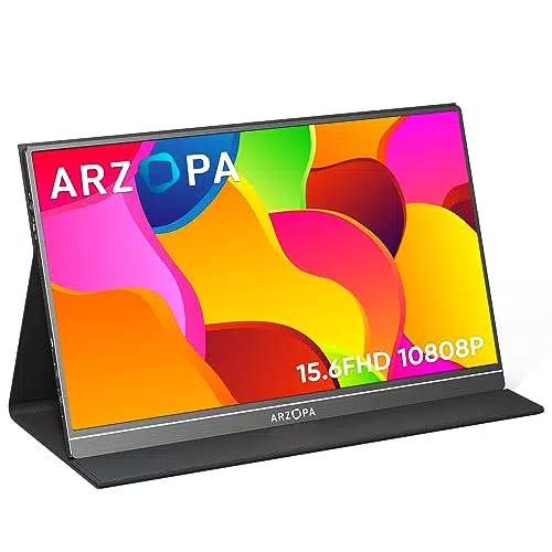 ARZOPA Portable Monitor, 15.6 Zoll Tragbarer Monitor