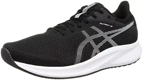 ASICS Herren Laufschuhe Patriot 13 1011B485 Black/White 44.5