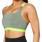 AURIQUE Damen Sport-BH für Mittleren Halt, Verwaschenes Kohlegrau/Grün