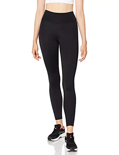 AURIQUE Damen Sportleggings mit Hohem Bund, Schwarz