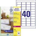 AVERY Zweckform LR7654-100 Recycling Etiketten 100 Blatt