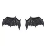 Beaupretty 2 Stück Halloween Fledermaus Flügel Haarspange Legierung Cosplay Gothic Haarnadel Dekorative Haarschmuck für Partybevorzugungen Maskerade Dressup Täglich Tragen