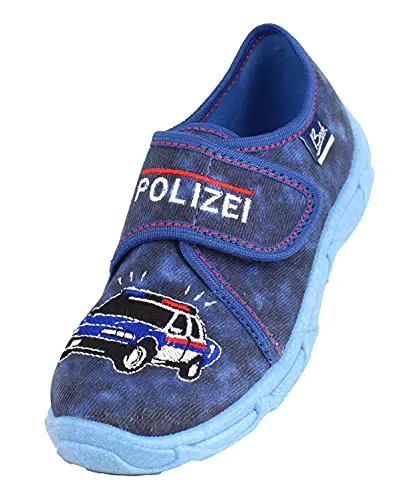 Beck Jungen politie Niedrige Hausschuhe, Blau