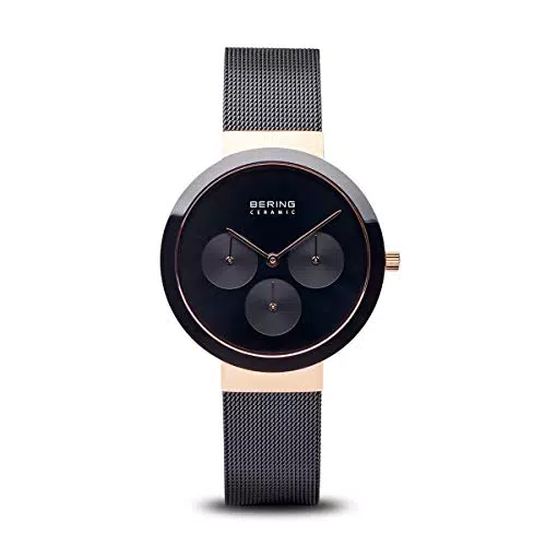 BERING Damen Uhr Quarz Movement - Ceramic Collection mit Edelstahl und Saphirglas 35036-166 Armbandsuhren - Wasserdicht: 5 ATM