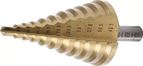 BGS 1615, Stufenbohrer, titannitriert, Ø 6 - 40, 5 mm