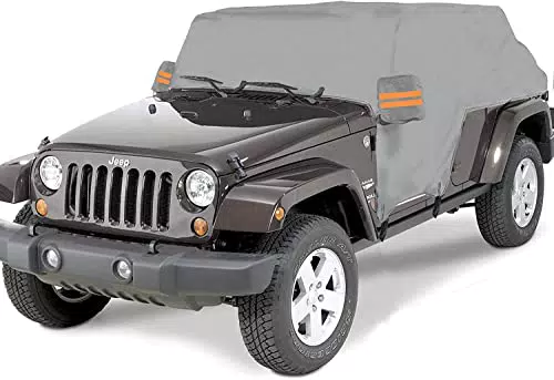 Big Ant Autoabdeckung, 100% wasserdichte Auto halb Abdeckplane für Jeep Wrangler 4 Türen
