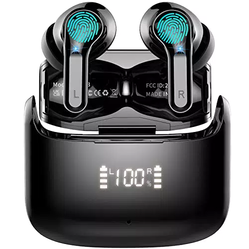 Bluetooth Kopfhörer, Kopfhörer Kabellos Bluetooth 5.3 In Ear Kopfhörer mit 4 ENC Mikrofon