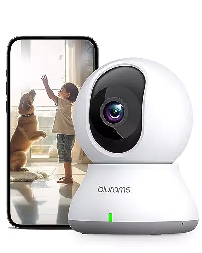 blurams 2K Überwachungskamera Innen, 360° WLAN Kamera