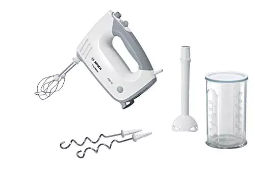 Bosch Handrührer ErgoMixx MFQ36440, 2 Rührbesen, 2 Edelstahl-Knethaken