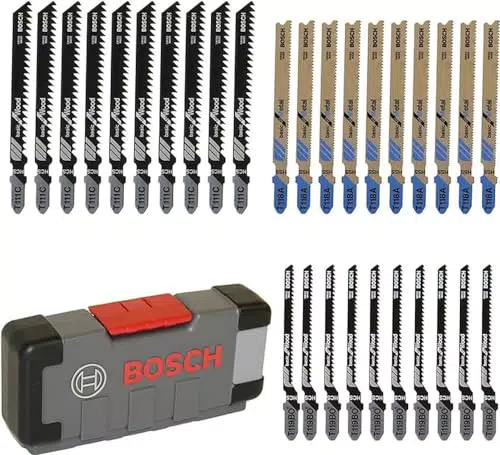 Bosch Professional 30tlg. Stichsägeblatt Set Basic for Wood and Metal