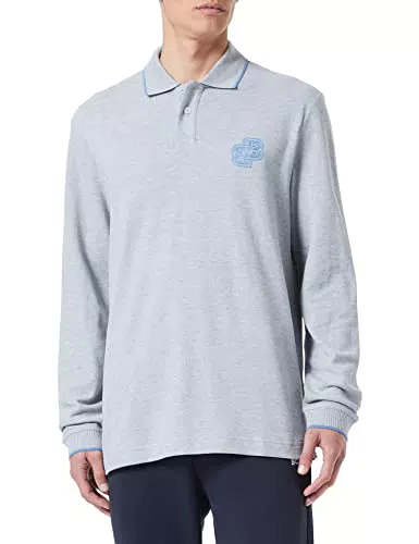 BOSS Men's Pefelt Jersey, Light/Pastel Grey51, XXL