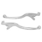 Bremshebel, Paar Bremsgriffe Hebel 0, 3 Zoll Montageloch Silber Ersatz für Yamaha Motorrad Moped ATV