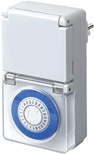 Brennenstuhl Zeitschaltuhr MMZ 44, mechanische Timer-Steckdose weiß