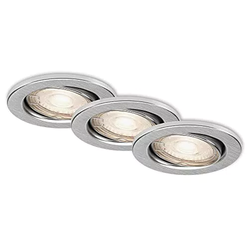 Briloner Leuchten - LED Einbauleuchten, Einbaustrahler 3er Set