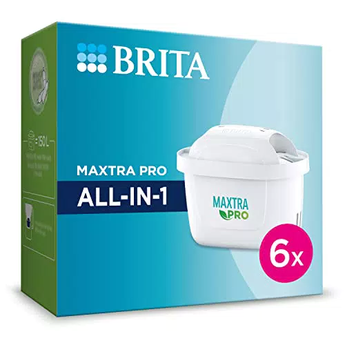 BRITA Wasserfilter-Kartusche MAXTRA PRO All-in-1 6er Pack Ersatzkartuschen reduzieren Kalk