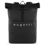 Bugatti Rina Rolltop Rucksack für Damen und Herren - Recycelter Tagesrucksack mit 15 Laptopfach - Rollrucksack wasserabweisend - Kurierrucksack Arbeitsrucksack Alltagsrucksack recyceltem PU
