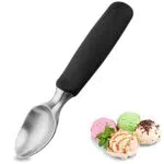 Bugucat Eisportionierer, Cookie Scoop Set Poliert Edelstahl Ice Cream Scoop Eiscremelöffel