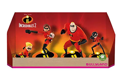 Bullyland 13289 - Spielfigurenset, Walt Disney Die Unglaublichen 2 - Set mit 5 Figuren