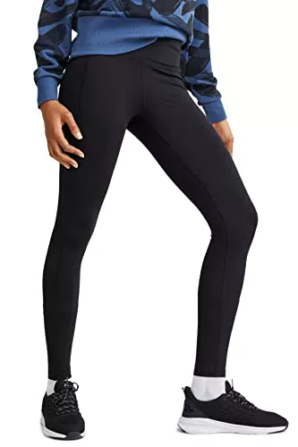 C&A Damen Leggings Hosen Slim Unifarben schwarz S