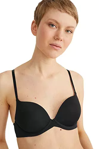 C&A Damen Plunge BH Plunge Bra Stretch|Synthetisch schwarz 75 C