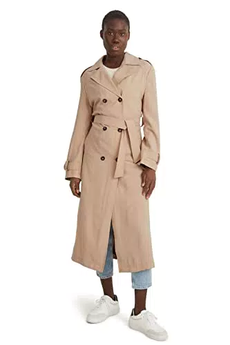 C&A Damen Trenchcoat Viskose|Polyester Trenchcoat beige 44