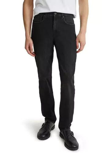 C&A Herren 5-Pocket Jeans Casual Straight Stretch|Baumwolle|Denim|Polyester|Lycra schwarz W34 L32