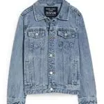 C&A Kinder Jungen Jacke Regular Fit Mit Waschungseffekt Baumwolle jeans-hellblau 164